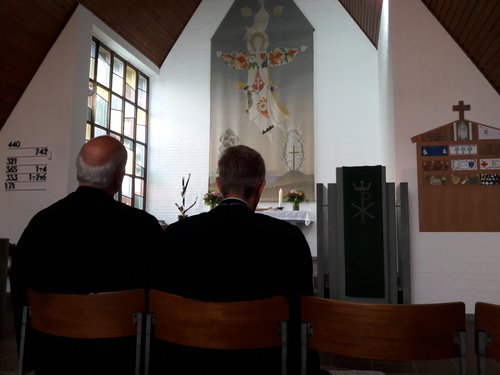Kapelle in Groß Wittensee Blick in den Altarraum